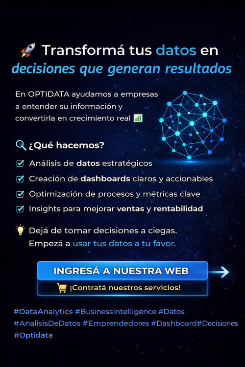OPTIDATA | Dashboards y Análisis de Datos para tu Negocio